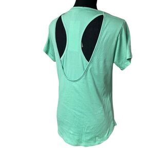 Threads 4 Thought Spring Green Open Back Active Tee